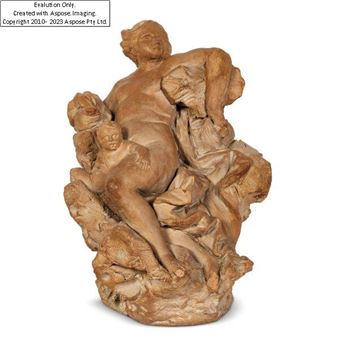 Giusto Le Court, Venus and Cupid, circa 1670, terracotta, - Giusto Le Court