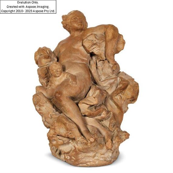 Giusto Le Court, Venus and Cupid, circa 1670, terracotta, - Giusto Le Court