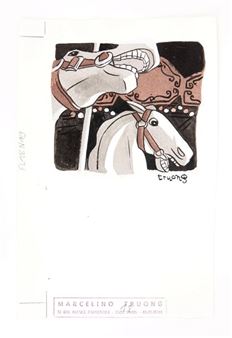 Small illustration of horses - Marcelino Truong