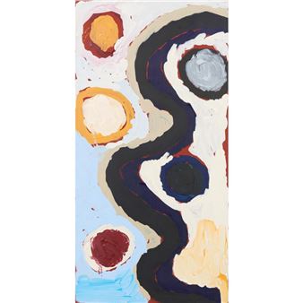 SANDY BRUMBY (born c.1930) (Language group: Yankunytjatjara) Kulitja 2012 synthetic polymer paint on canvas 122 x 61.5cm - Sandy Brumby