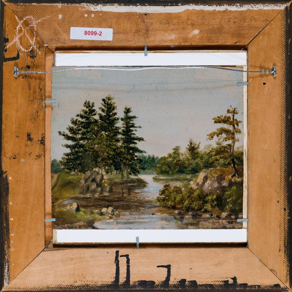 Artwork by Sanford Robinson Gifford, Summer Time (double-sided, Made of oil on board