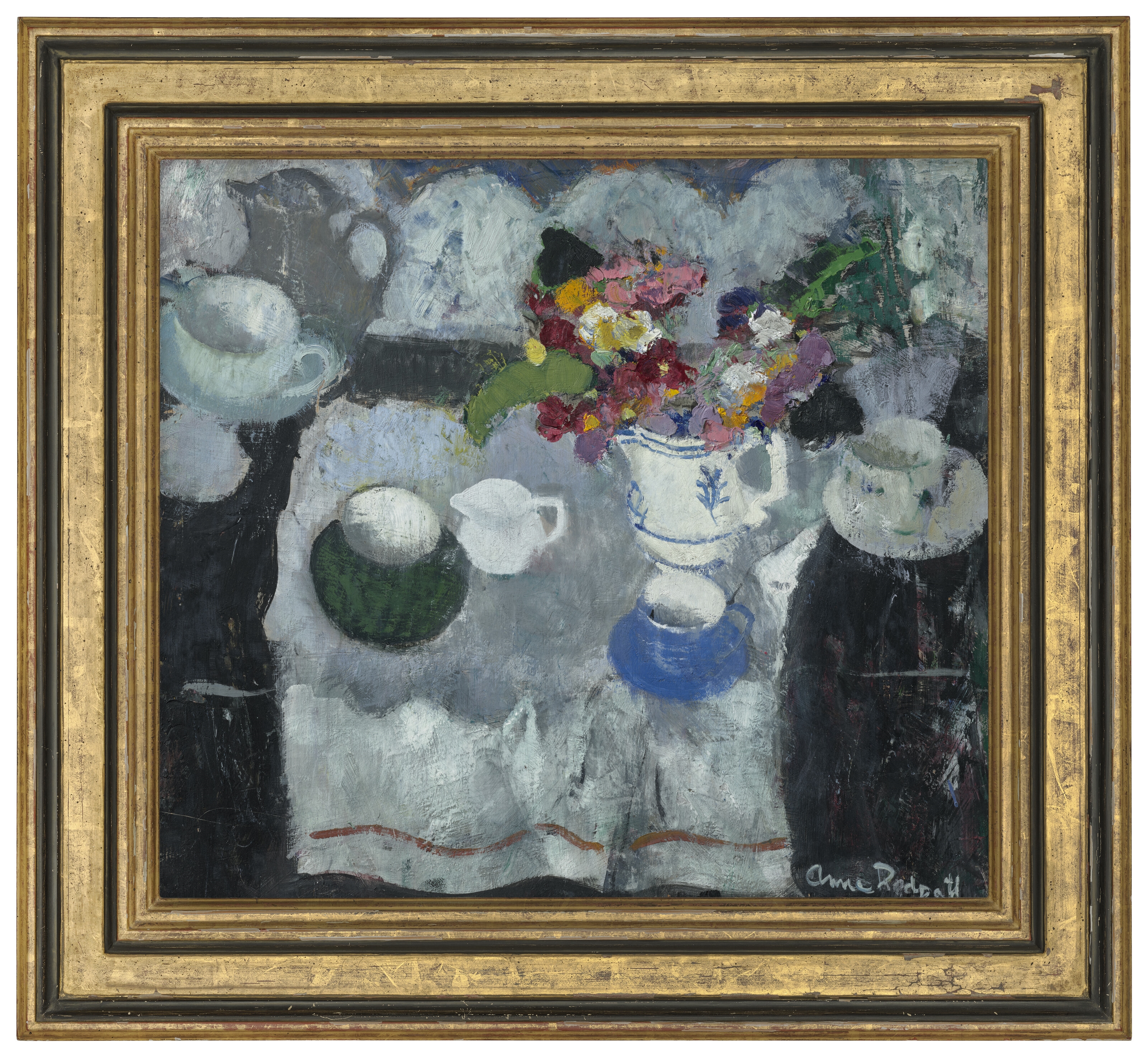 Anne Redpath | Still life with flowers in a jug | MutualArt