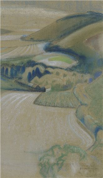 South Downs Landscape by Ivon Hitchens, Executed in 1923