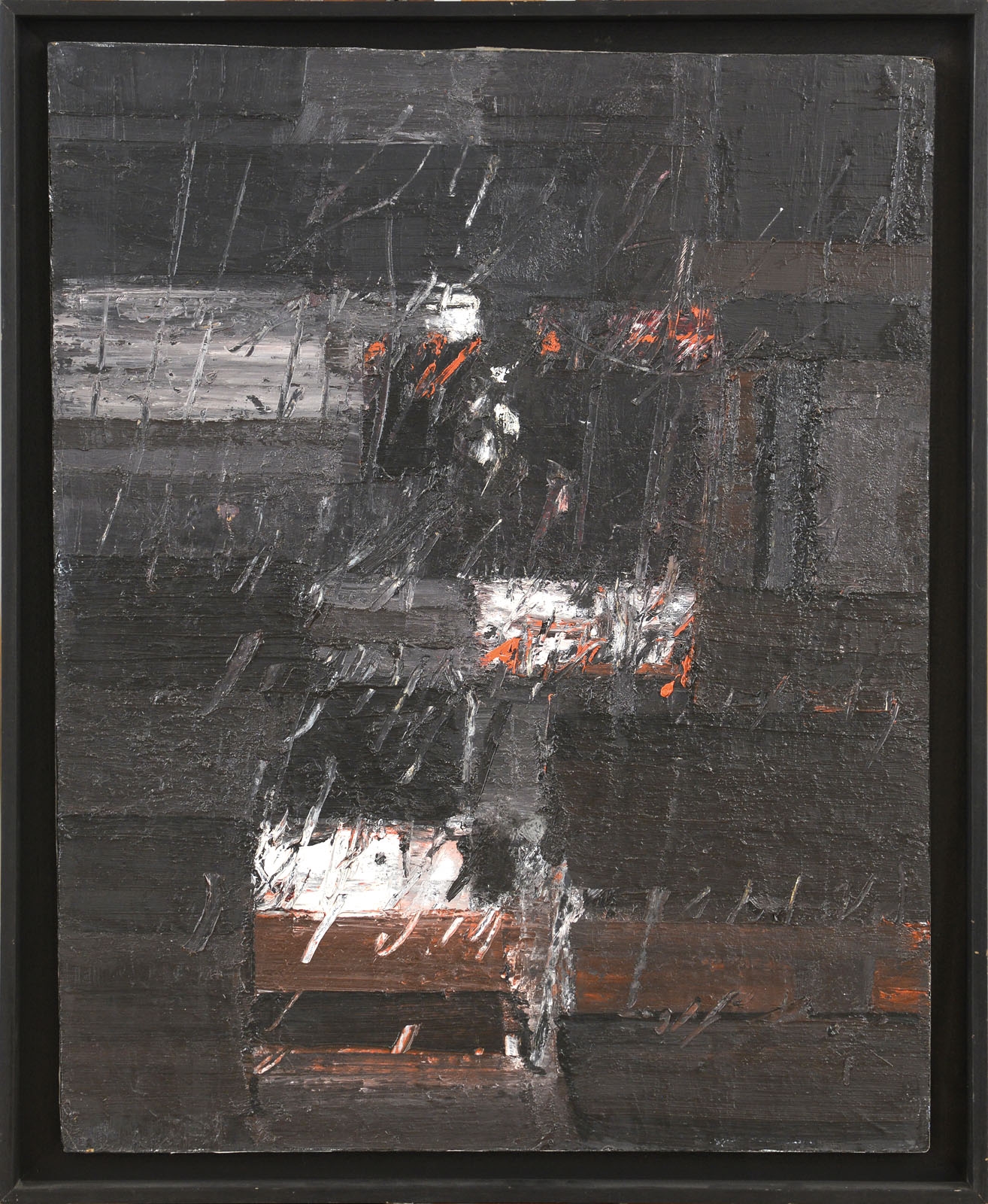 Artwork by Piero Ruggeri, Composition, Made of oil on panel