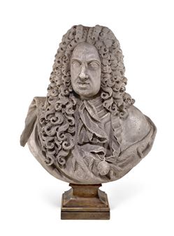 A MARBLE BUST OF GIAN GASTONE DE'MEDICI - Giambattista Foggini