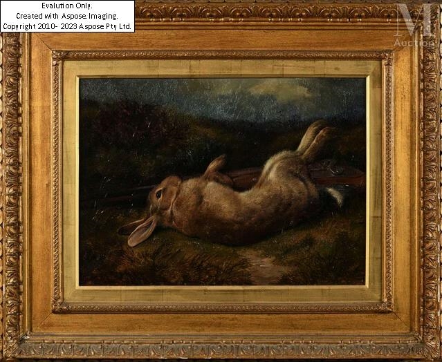 Colin Graeme Roe | Lièvre dans un paysage (1858) | MutualArt