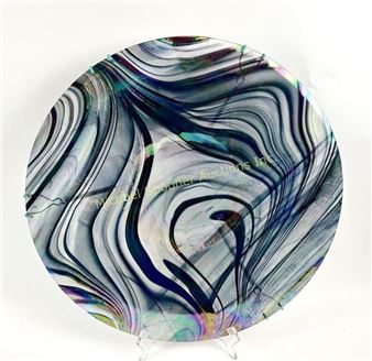 DAVID PATERSON - DELICATE ART GLASS DISH - David Paterson