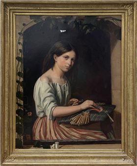 The Lacemaker - Alfred Guillard