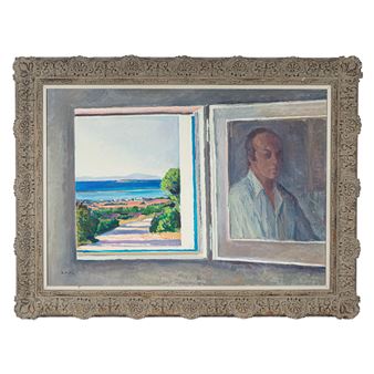 Paisaje y autorretrato - Rafael Bataller Giralt