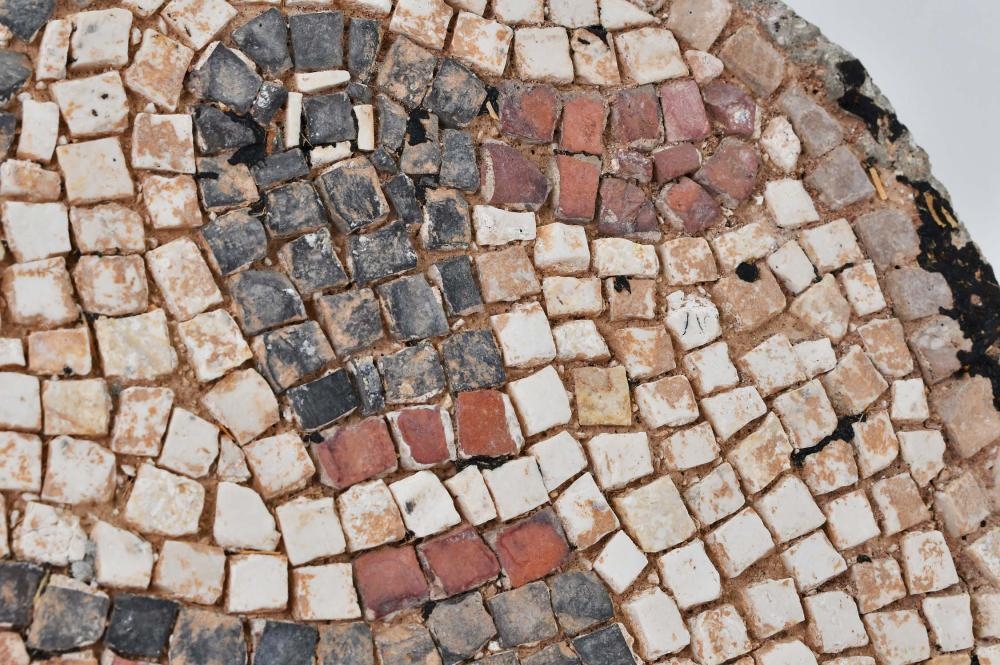 Artwork by Moshe Dayan, STONE MOSAIC FLOOR FRAGMENT OF A DUCK, Made of acrylic