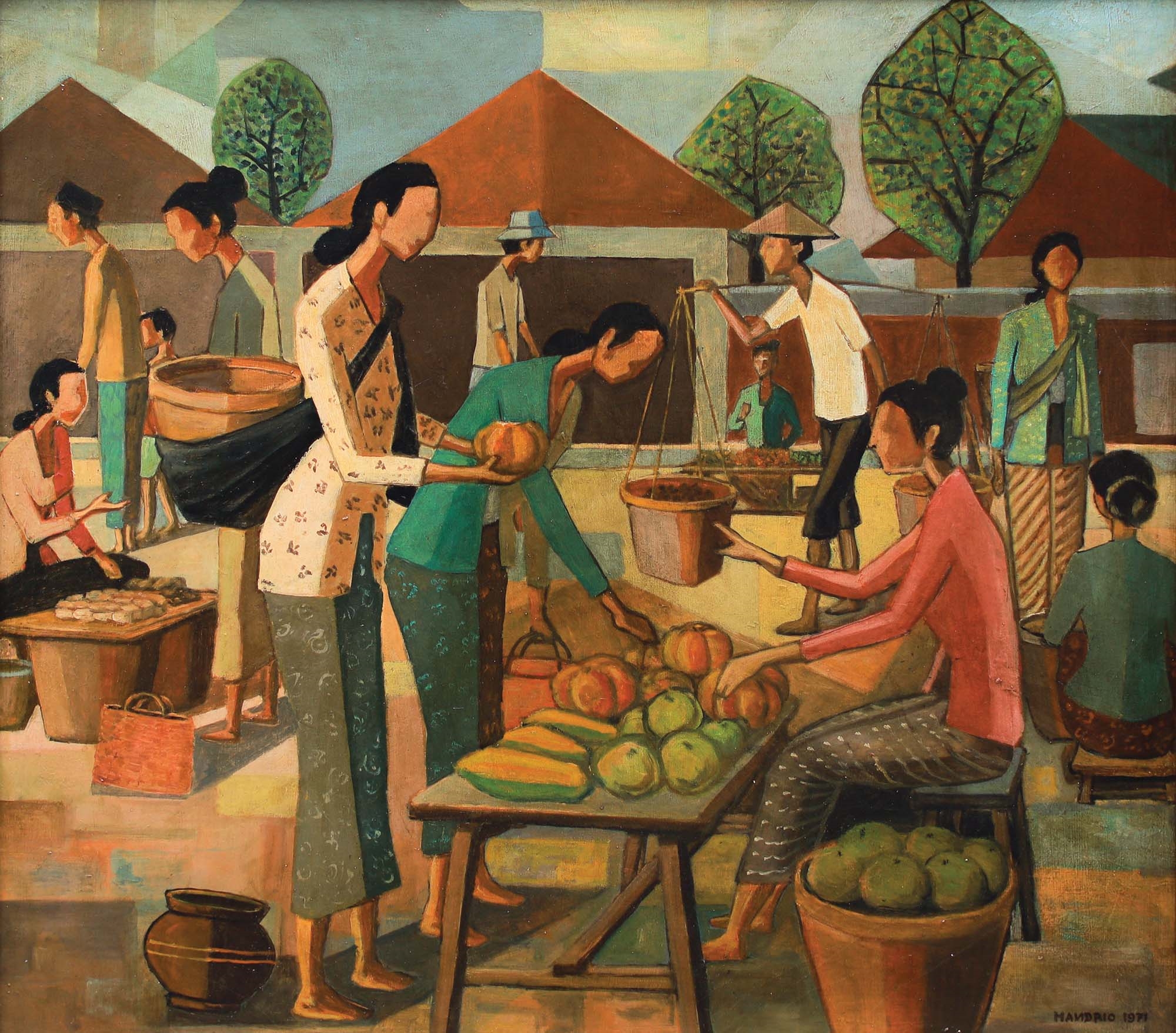 Handrio | The Market (Pasar) (1971) | MutualArt