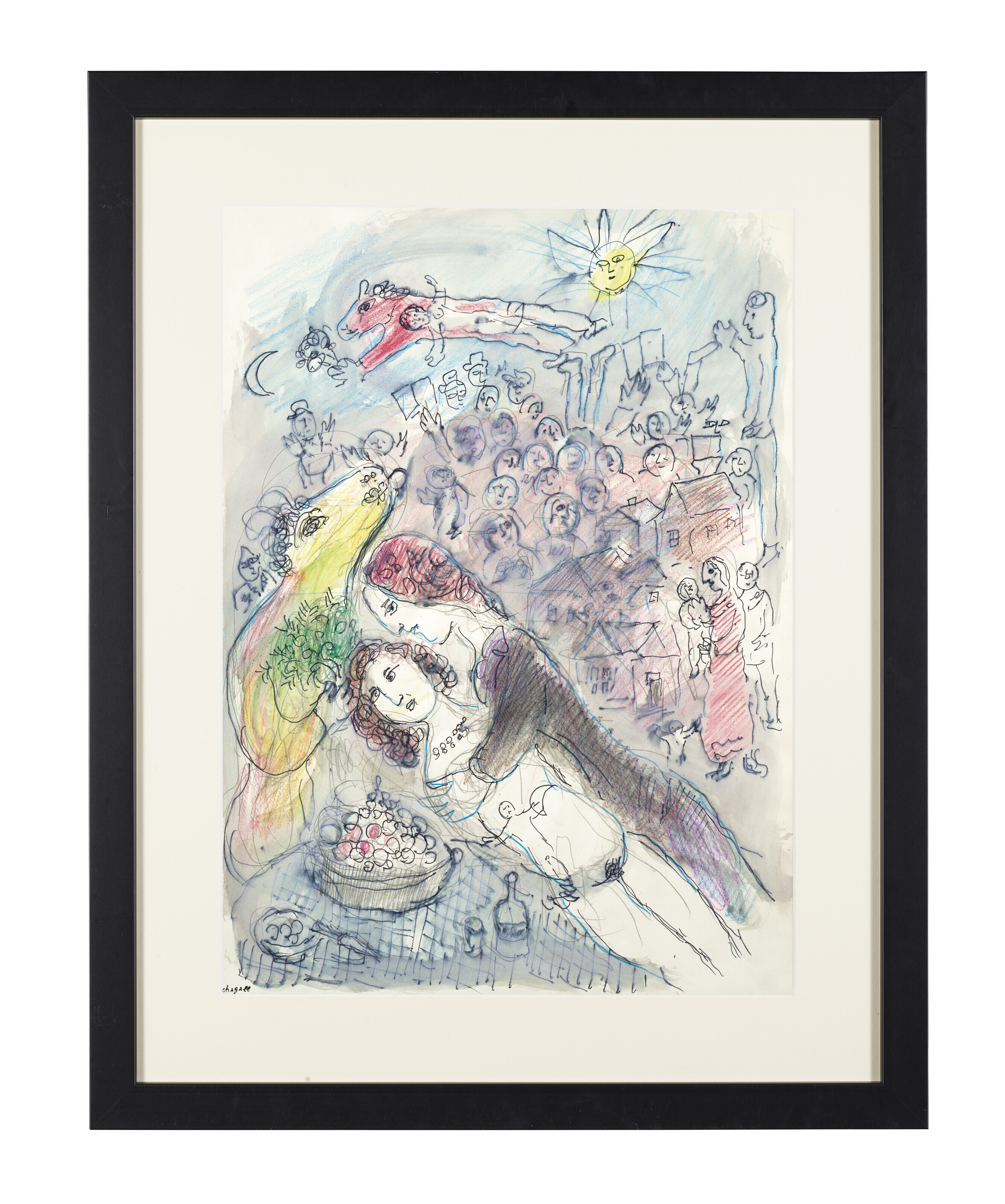Marc Chagall | Tendresse autour d'une table (1977 - 1978) | MutualArt