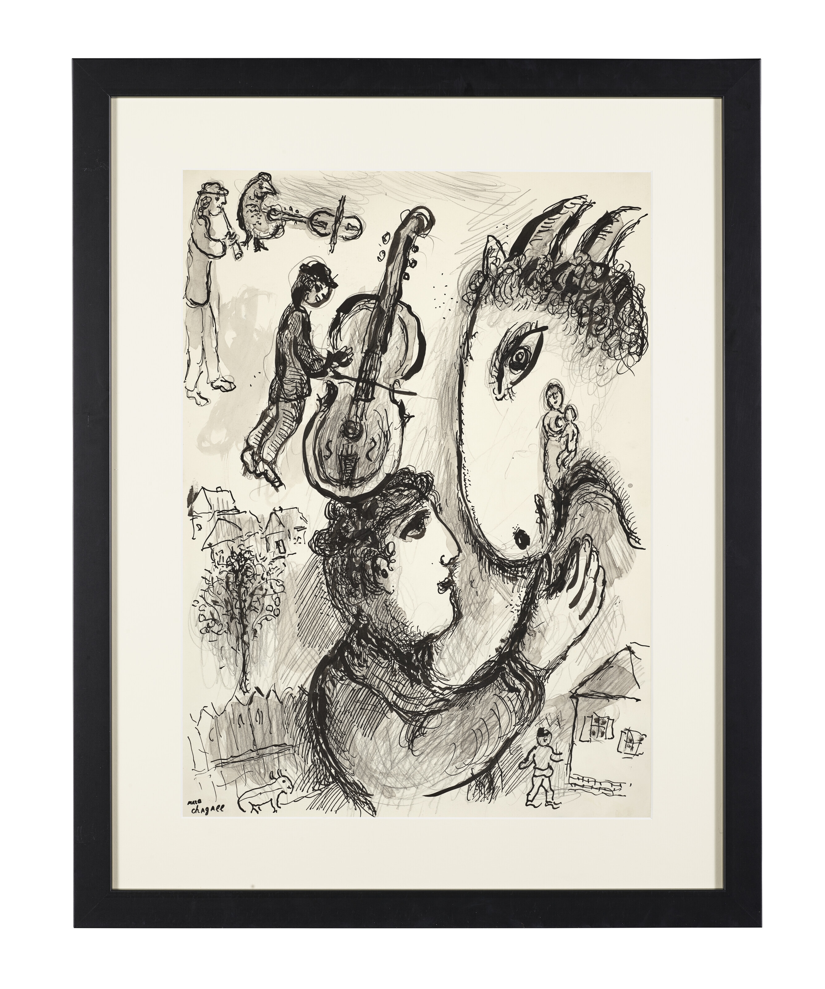 Marc Chagall | Dialogue entre deux profils (1977 - 1978) | MutualArt