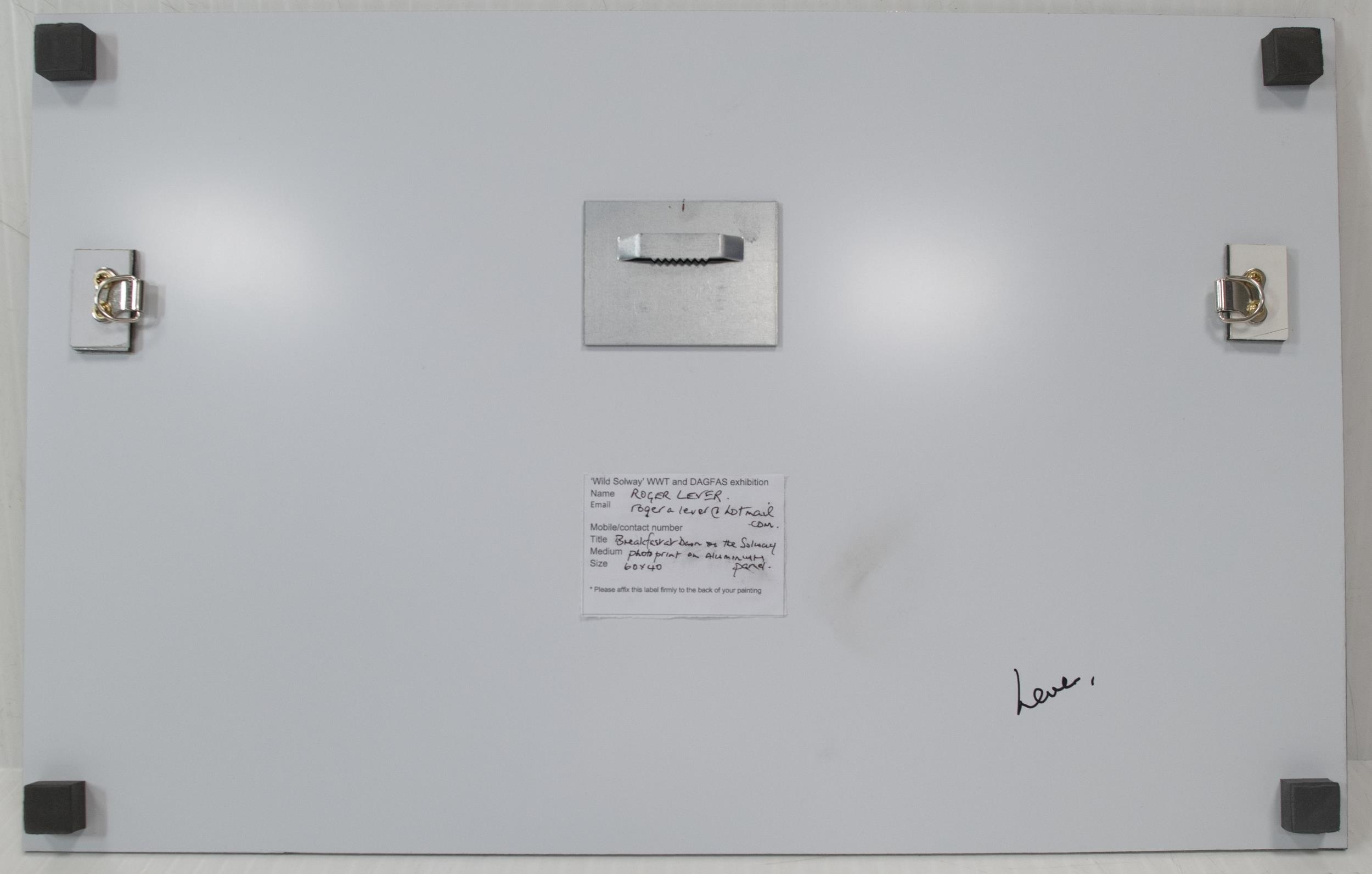 Artwork by Roger Lever, Breakfast at Dawn on the Solway, Made of photograph on aluminium