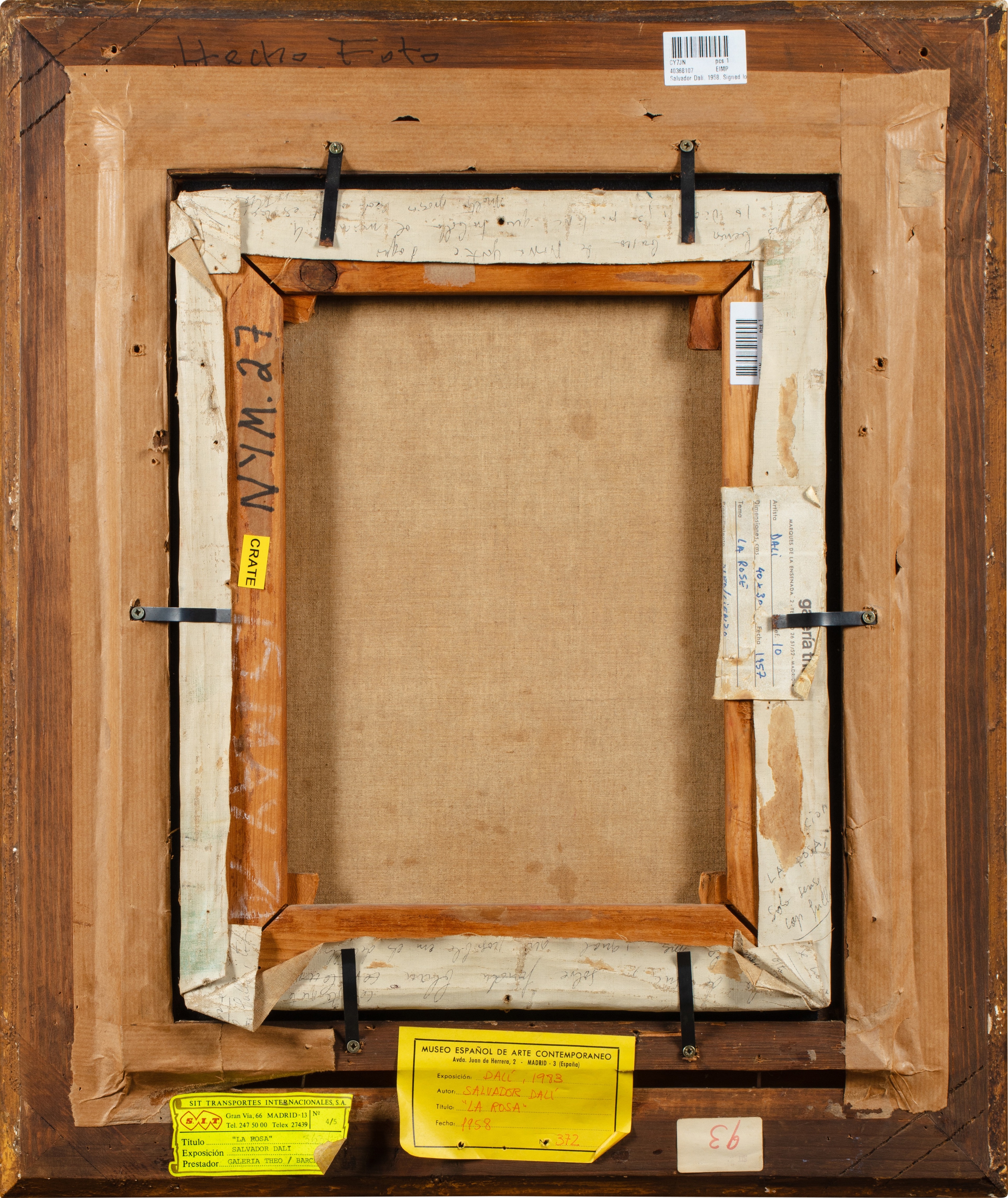 Artwork by Salvador Dalí, Rose méditative, Made of oil on canvas