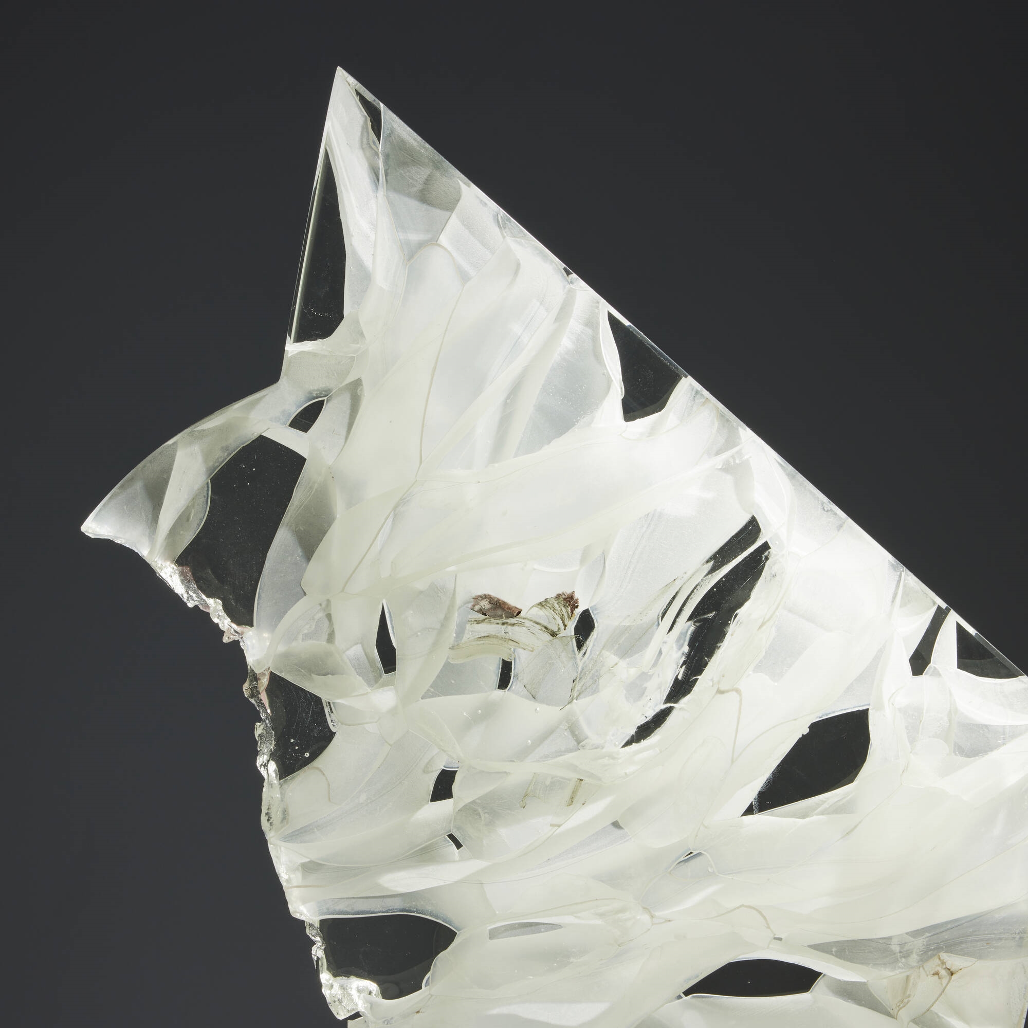 Artwork by David Ruth, Turela, Made of glass, stainless steel