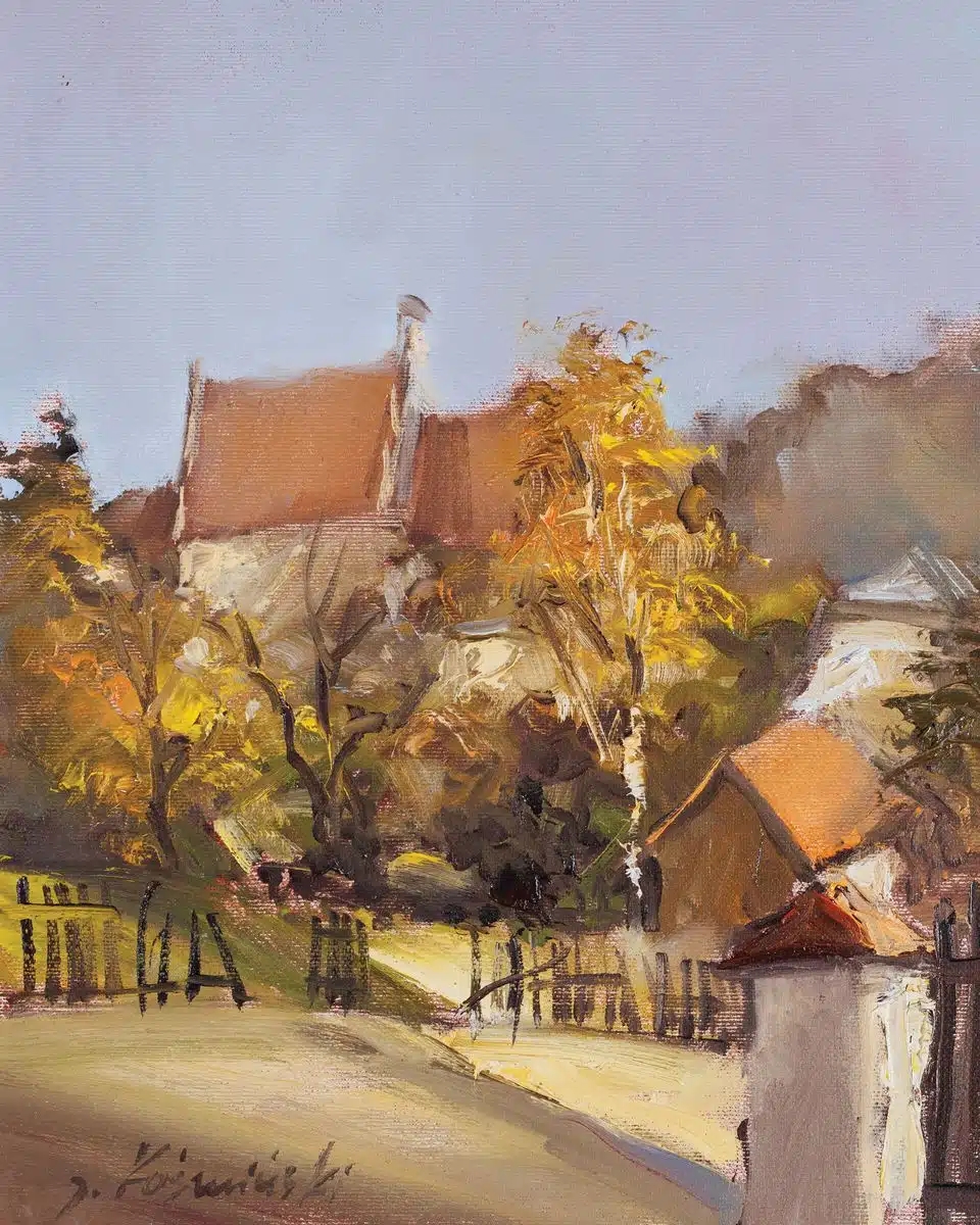 Artwork by Jacek Kośmiński, FARA W KAZIMIERZU, Made of Olej, płótno