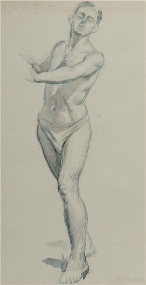Male Study by Douglas Robert Dundas, circa 1940s