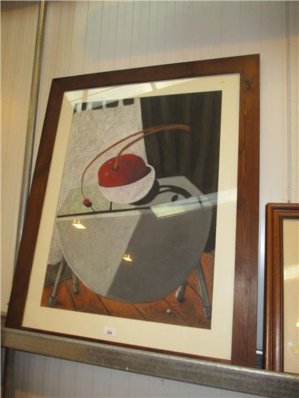 Lynne Nealon, Pastel Drawing, Table Top, 74x54cm - Lynne Nealon