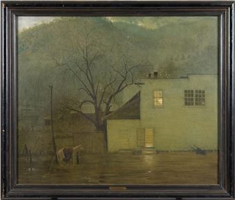 'Rain at Twilight Road - Lorentz Kleiser