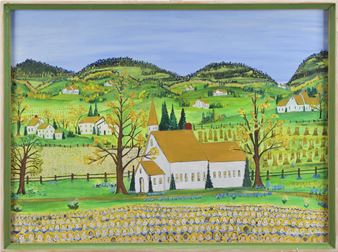 A vintage Leona Griffin oil on canvas - Leona Griffin