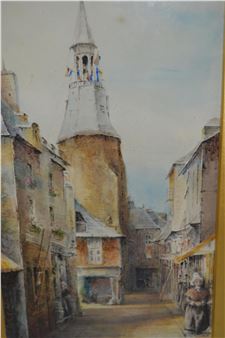 street scene at Dinan - Lilian G. Well