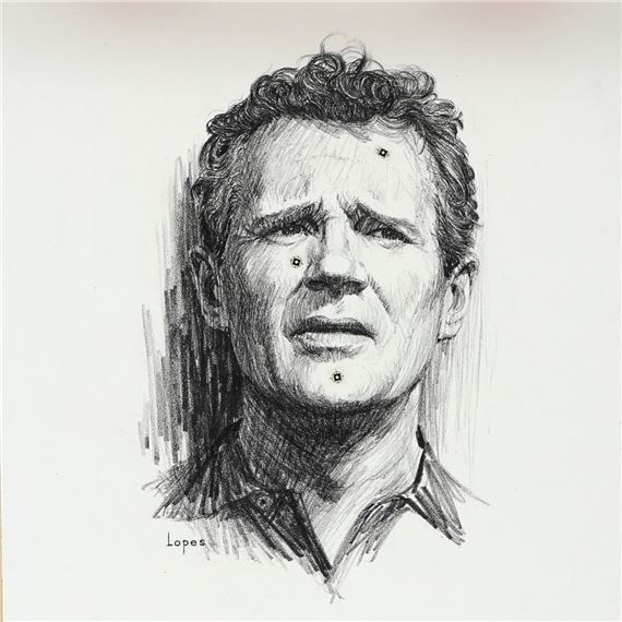 John Lopes | “Howard Duff” Original Drawing | MutualArt