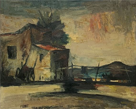 Casimiro Motta "Rancho" Oleo sobre tela Firmado abajo izquierda by Casimiro Motta