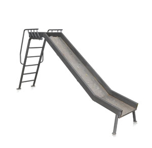 Artwork by Francesco de Molfetta, Sci-volo, Made of applications on iron slide