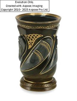 An Agate Glass Footed Beaker, c. 1832/34, Josef Zich, Joachimsthal, Lower Austria - Josef Zich