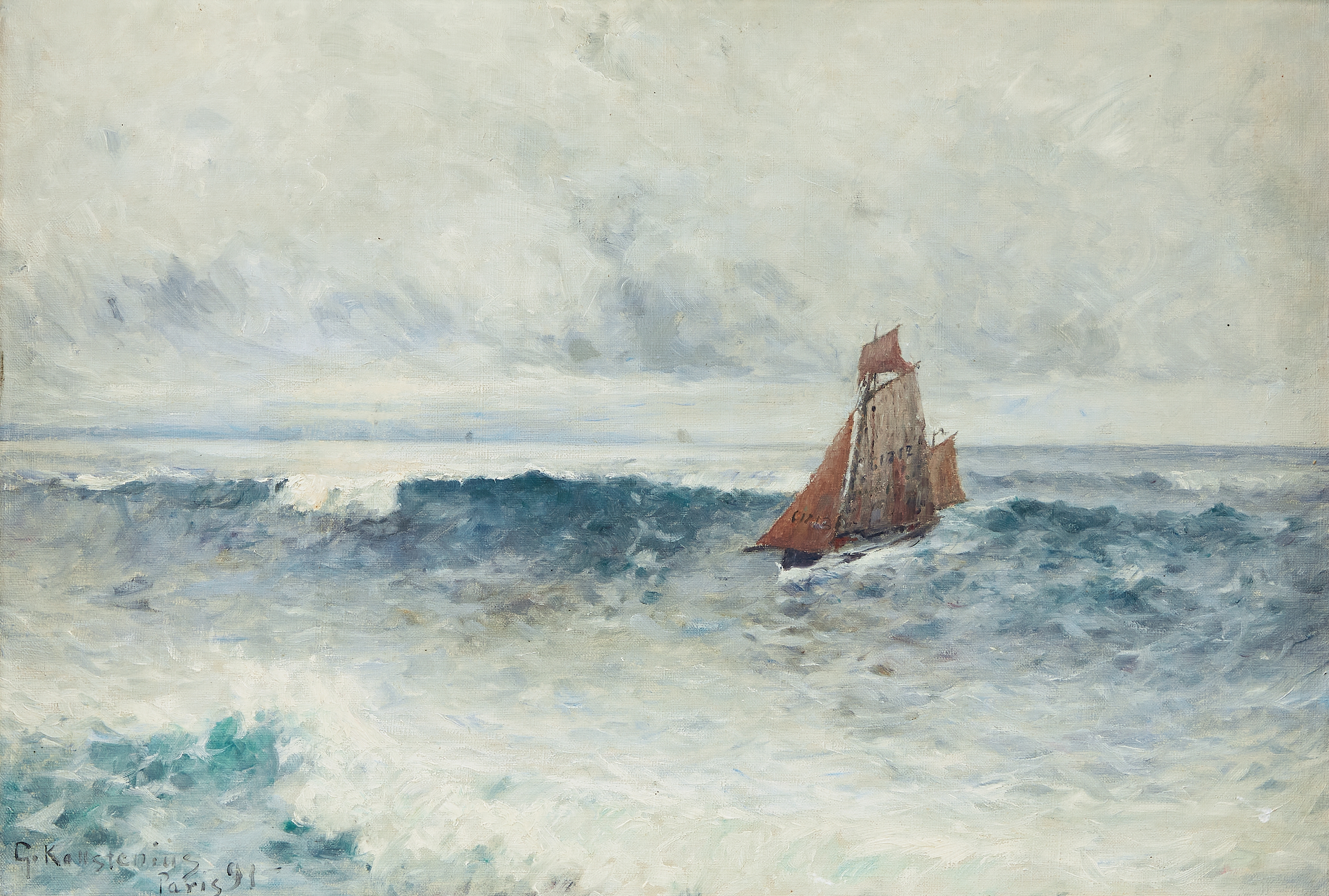 Gottfrid Kallstenius | På höga vågor | MutualArt
