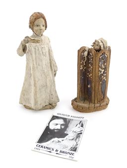 Two studio s by Graham Piggott of Blandon , one modelled as a child in a nightdress - Graham Piggott