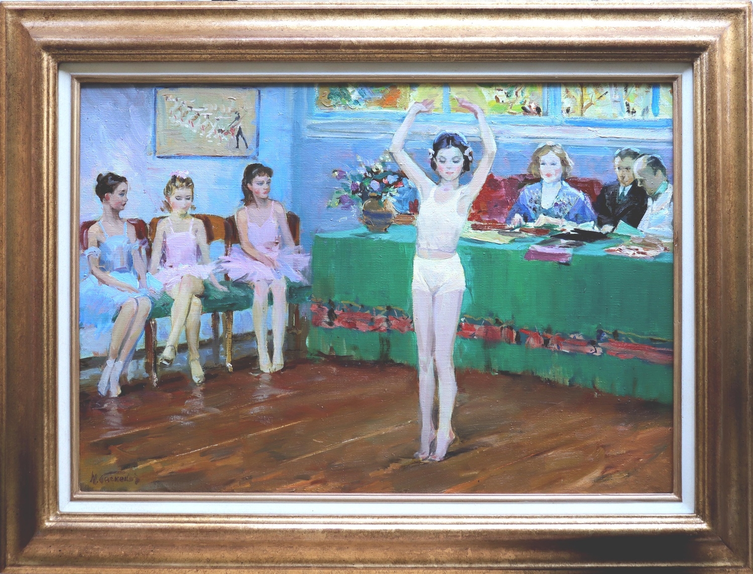 Artwork by Nikolai Nikolaevich Baskakov, Entrance Exam, Made of Oil on canvas