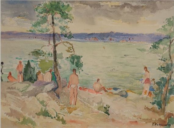 Badende by Bernhard Hergarden