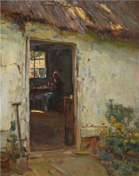 By the Window - Frank Townsend Hutchens