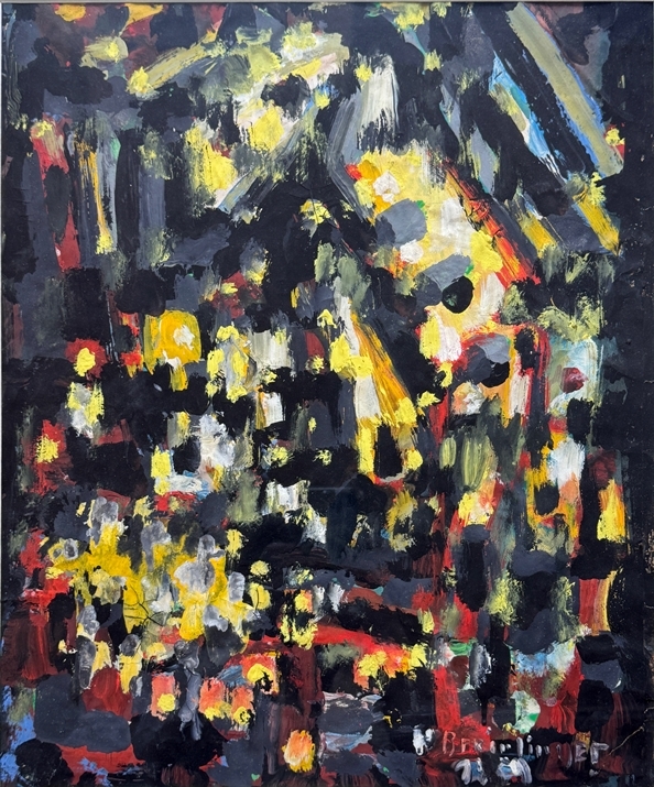 Artwork by Hans Breinlinger, "untitled", Made of mixed media on paper