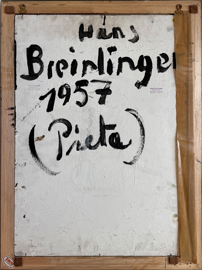 Artwork by Hans Breinlinger, "Pietà", Made of mixed media on panel