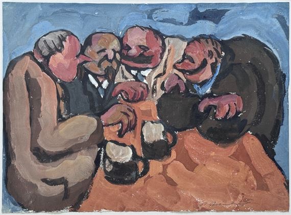 "Herrenrunde" by Hans Breinlinger, 1910