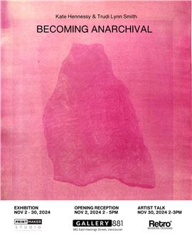 Kate Hennessy & Trudi Lynn Smith: Becoming Anarchival - Gallery 881 