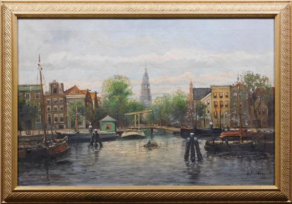 Amstel met Groenburgwal by Alfred Märtens
