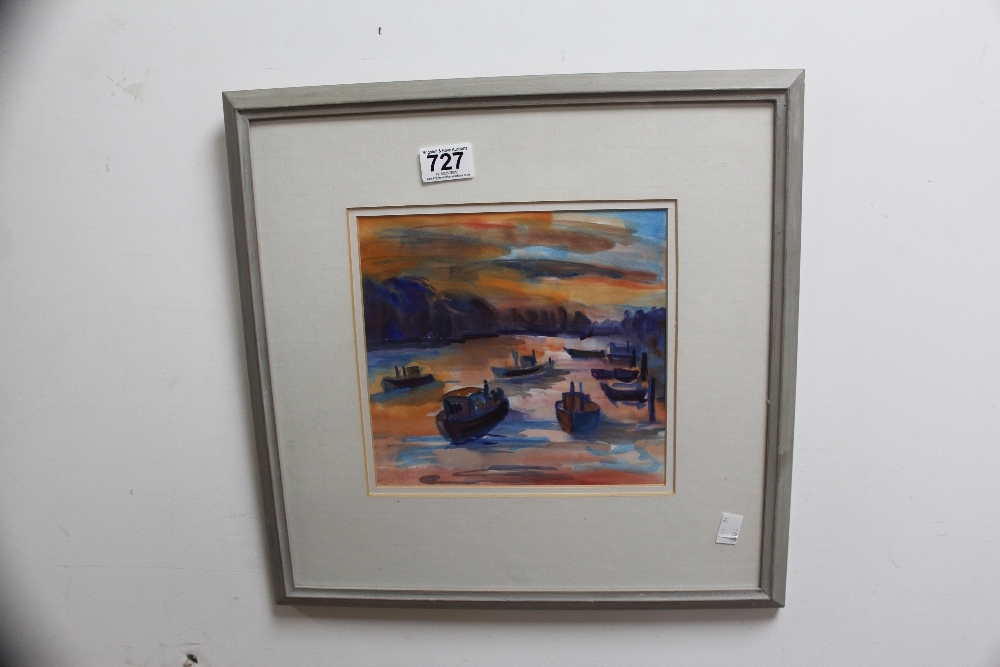 Artwork by Peggy Rutherford, PEGGY RUTHERFORD WATERCOLOUR ON JAPANESE PAPER FRAMED AND GLAZED, Made of WATERCOLOUR ON JAPANESE PAPER
