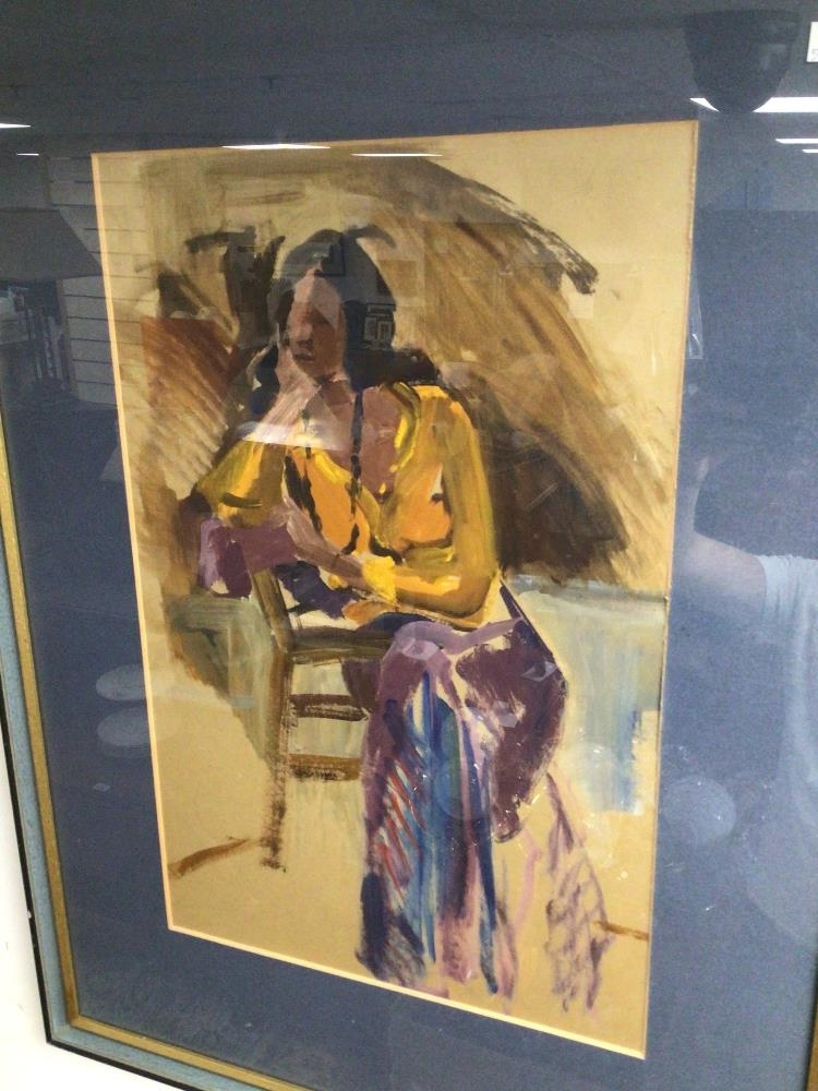 Artwork by Peggy Rutherford, PEGGY RUTHERFORD FRAMED AND GLAZED PICTURE