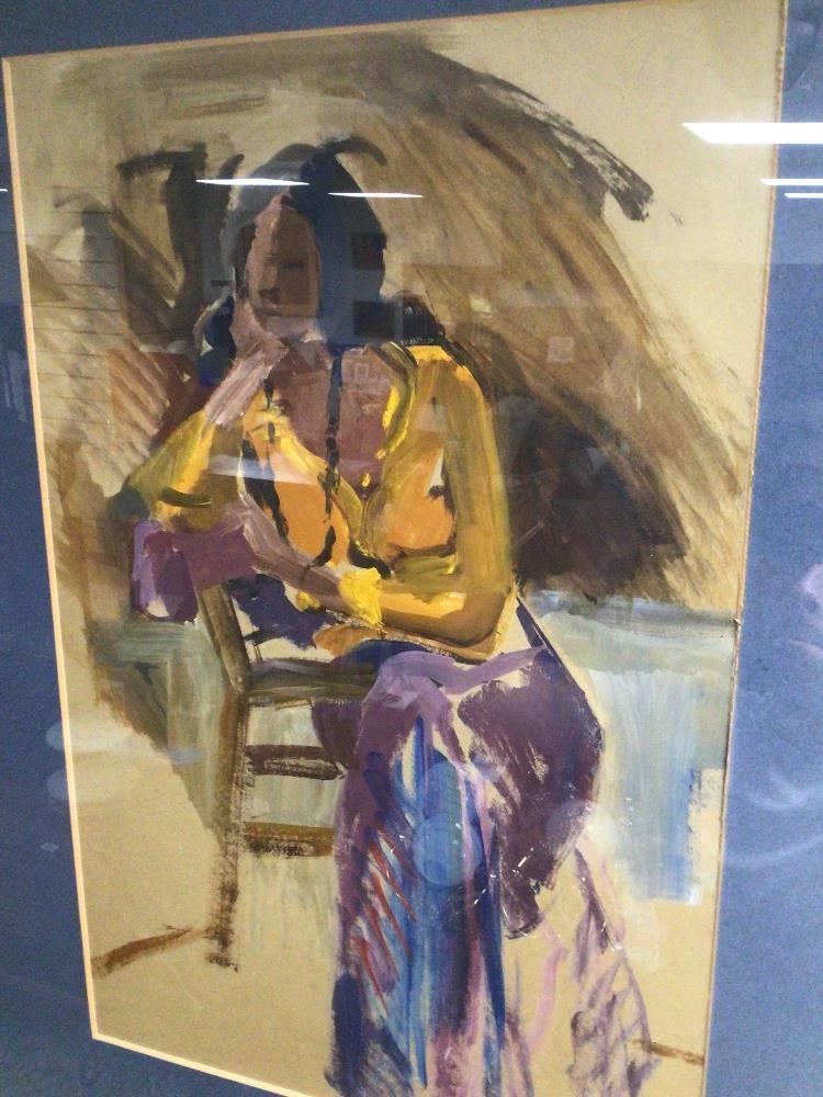 Artwork by Peggy Rutherford, PEGGY RUTHERFORD FRAMED AND GLAZED PICTURE