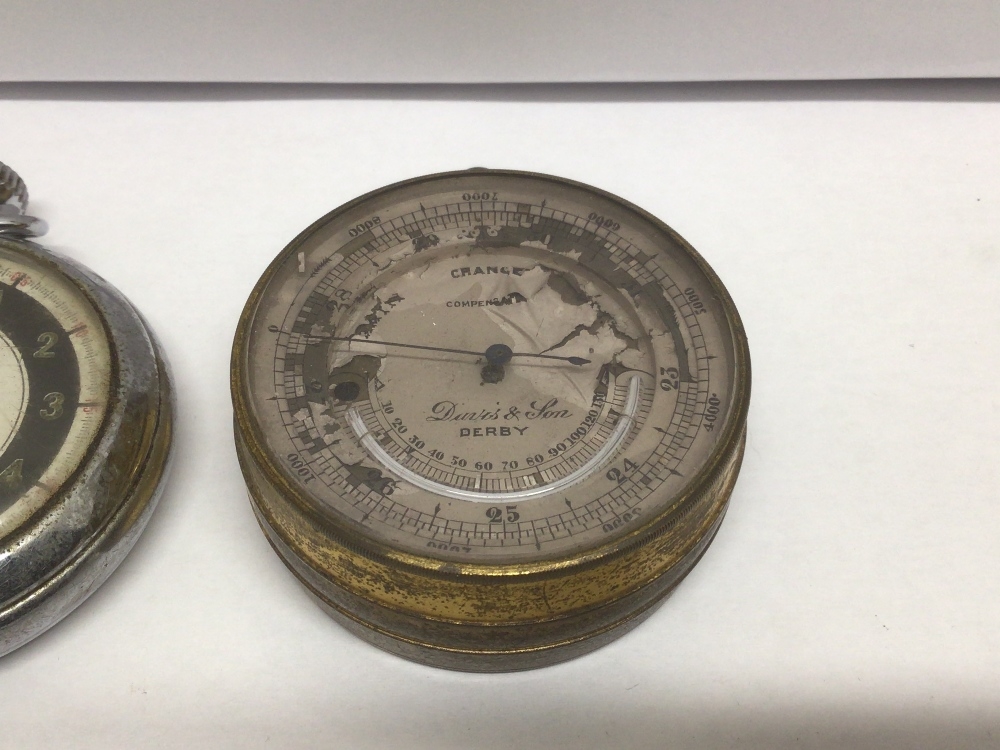 Jon Davis | A JON DAVIS AND SON OF DERBY POCKET BAROMETER A/F WITH AN ...