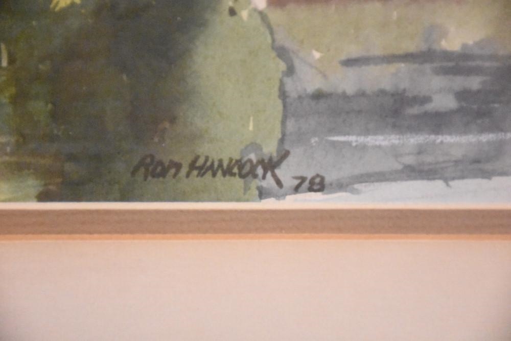 Artwork by Ron Hancock, Water Under The Bridge, Made of Watercolour