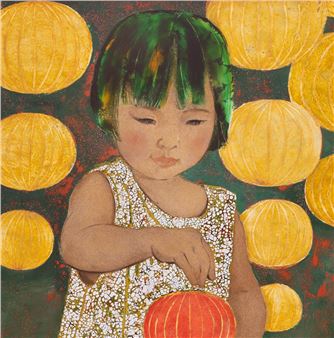 DOAN THUY HANH - Girl with Paper Lanterns - Doan Thuy Hanh