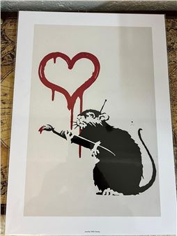 Banksy | Love Rat | MutualArt
