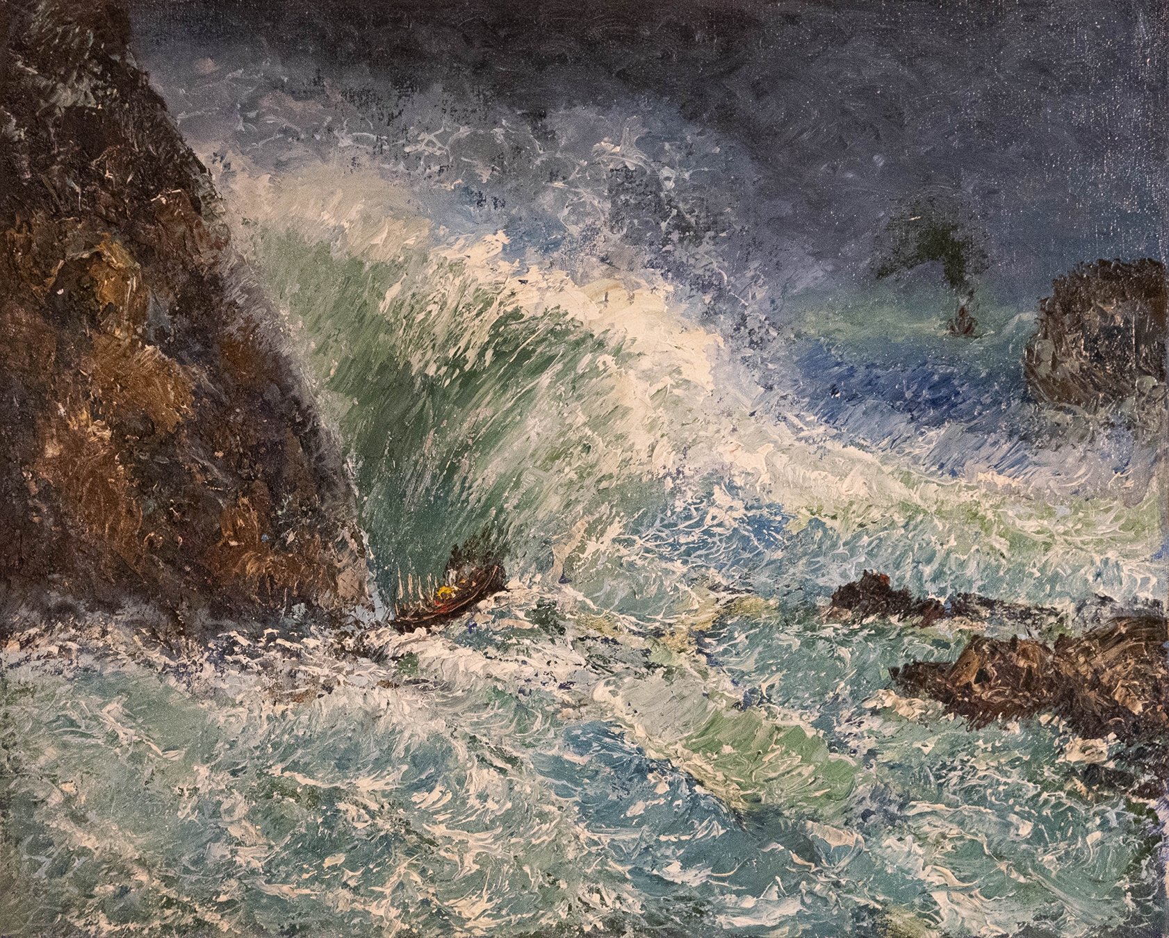 Artwork by Guima, Mar Revolto, Made of óleo s/ tela