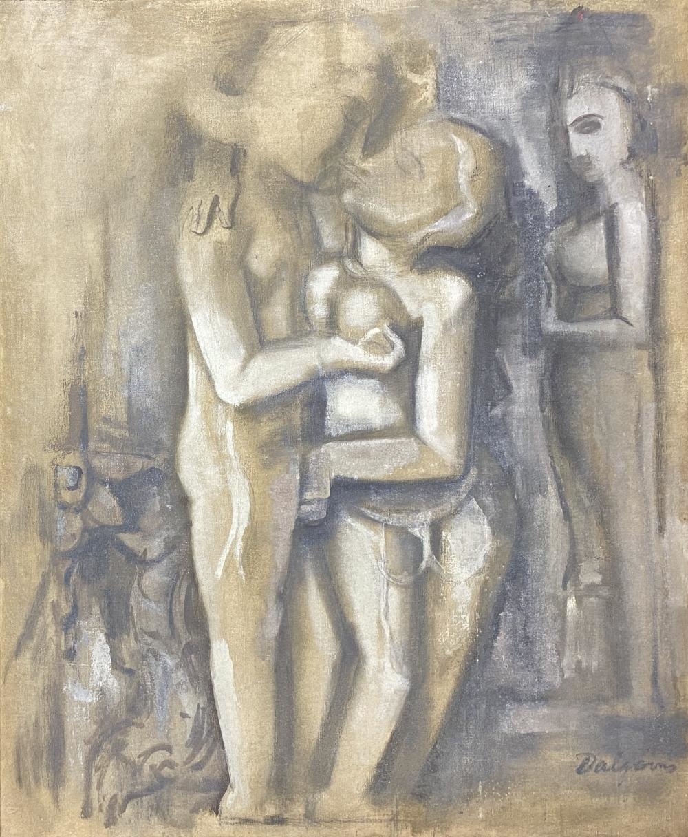 Artwork by Roy Dalgarno, The Lovers, Made of Oil on canvas