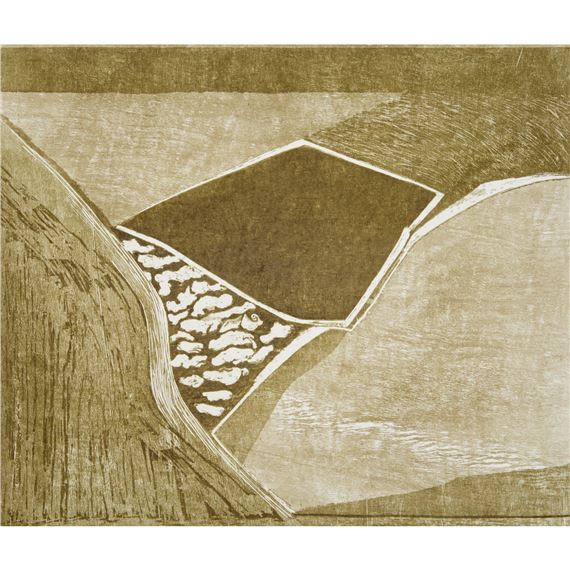 Susan Crile, woodcut, 1982 by Susan Crile, 1982